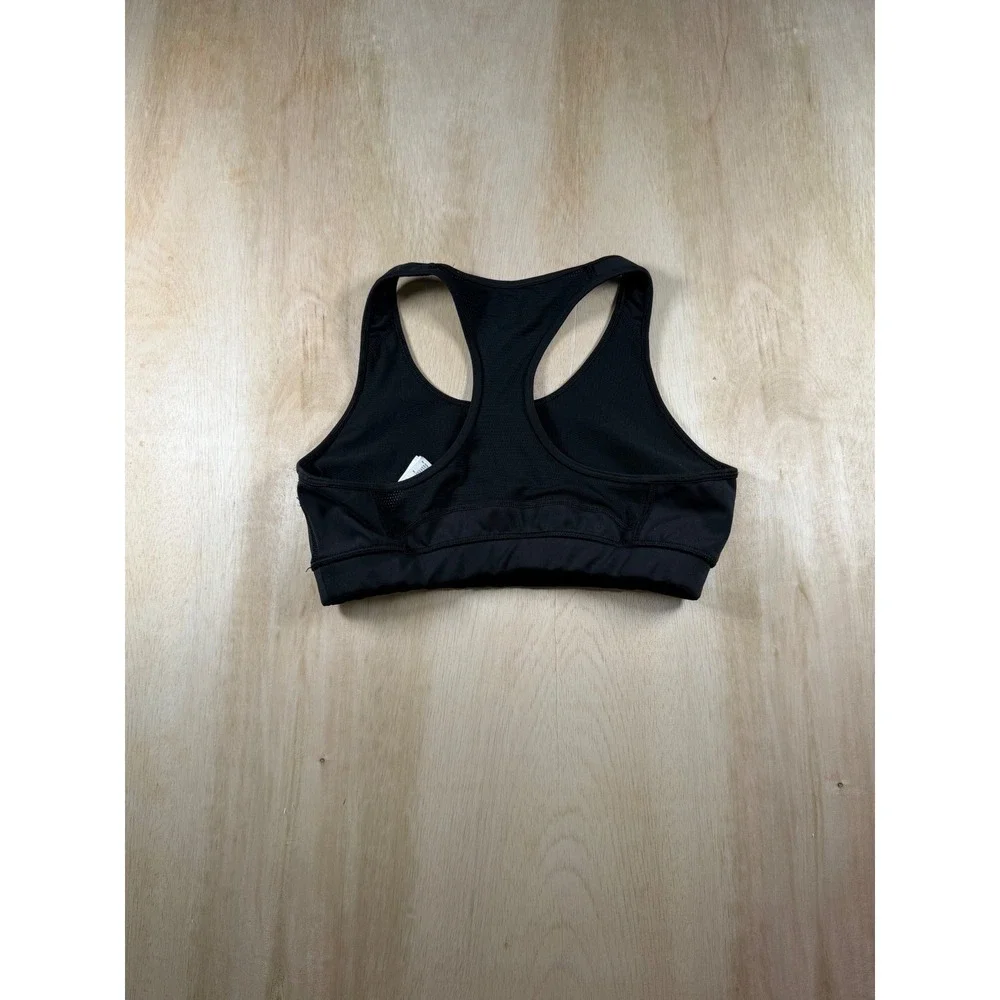 Adidas Techfit Medium Compression Climacool Sports Bra Girls Black Size M 12-14